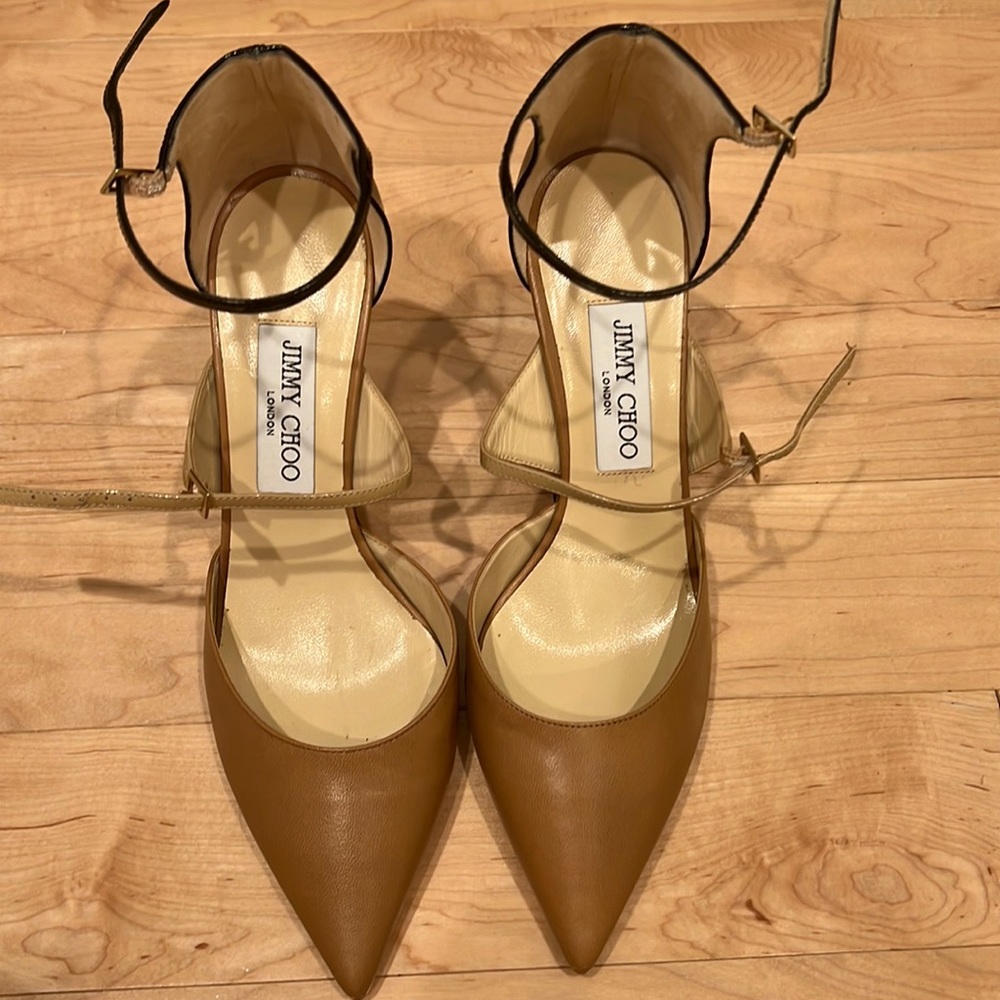Jimmy Choo Leather D'Orsay Pumps